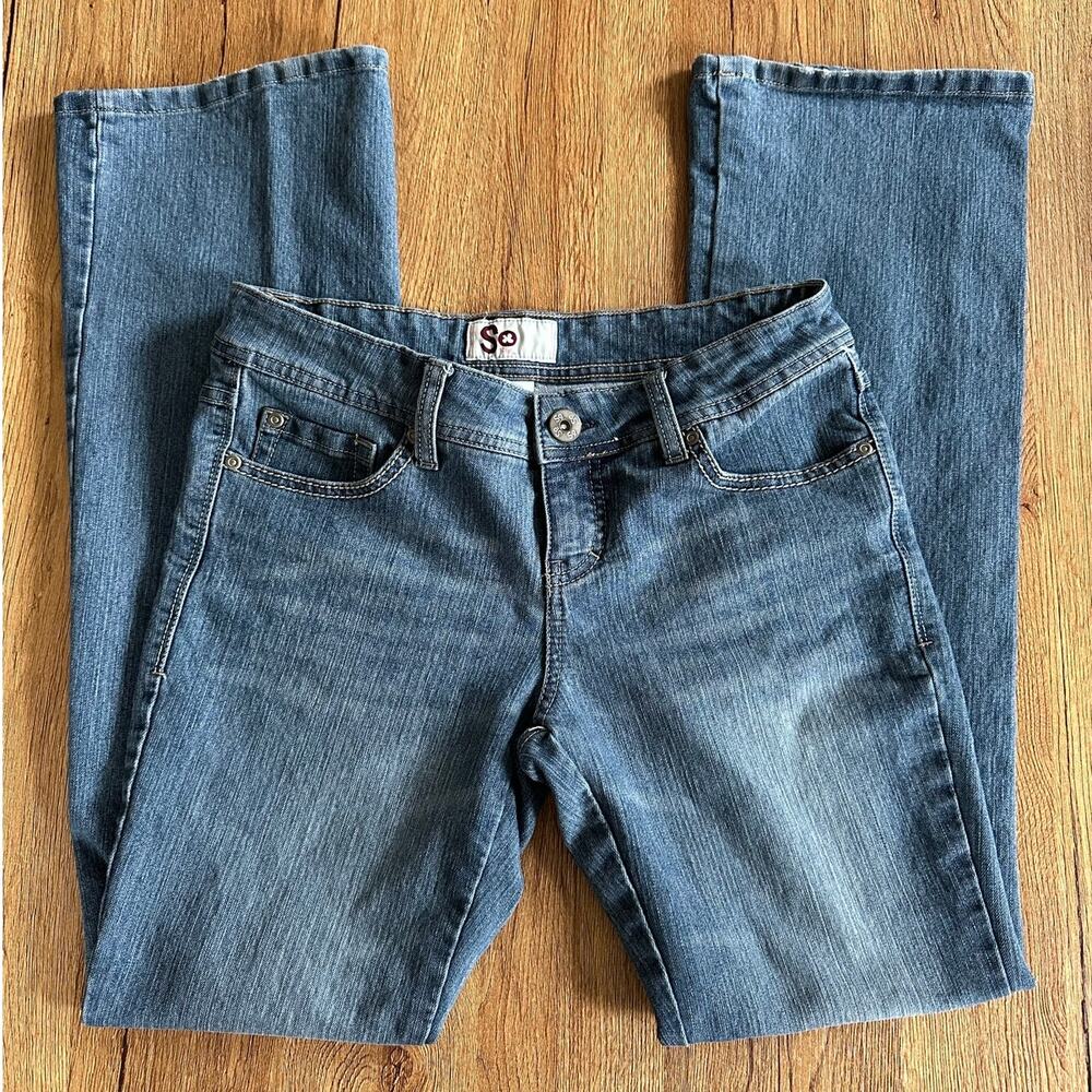 Vtg So Medium Wash Low Rise Jeans Size 9